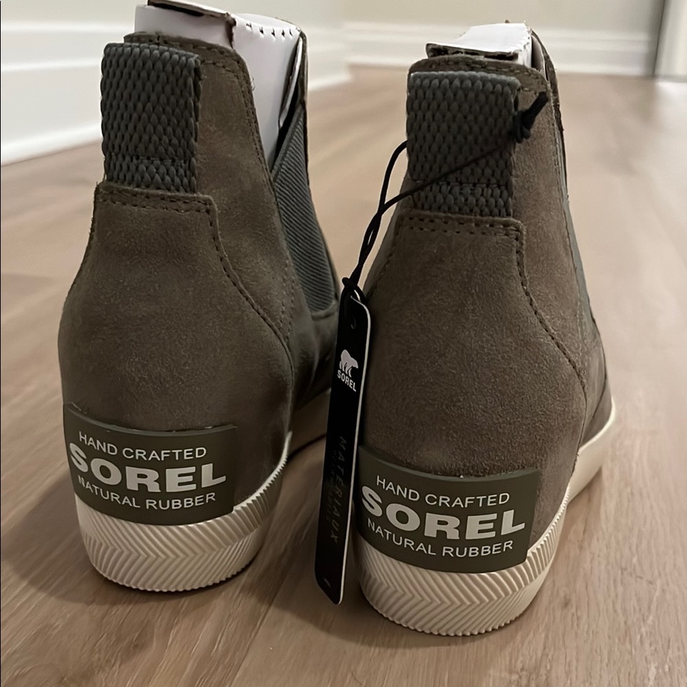 Sorel Ankle Boots in Brown and Cream